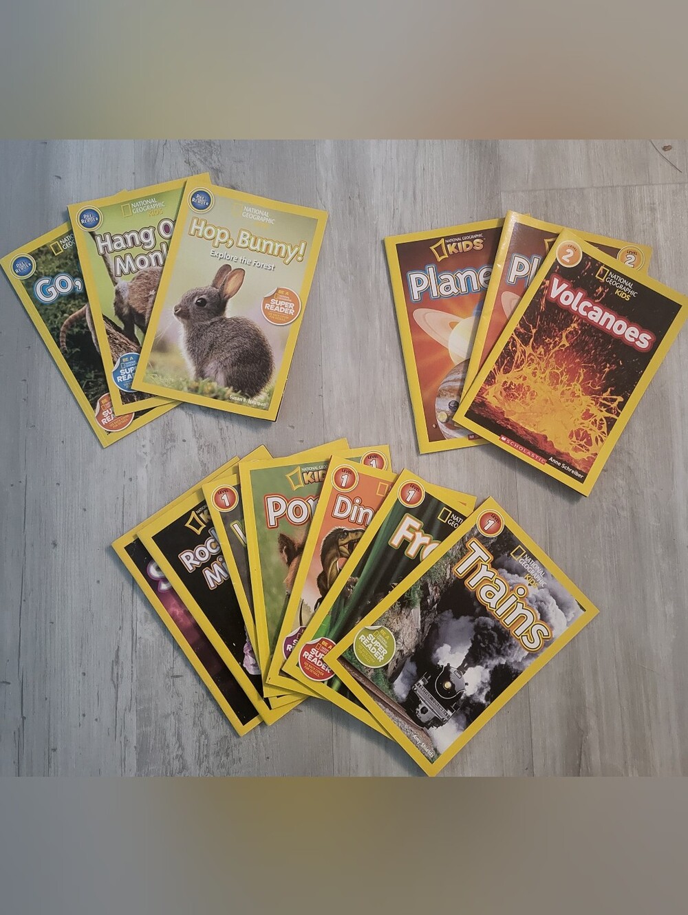 Lot of 12 National Geographic Kids Books Pre-reader and Level 1-2 Paperback